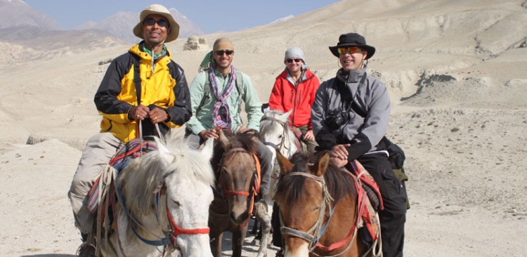 Horse Riding in Upper Mustang 